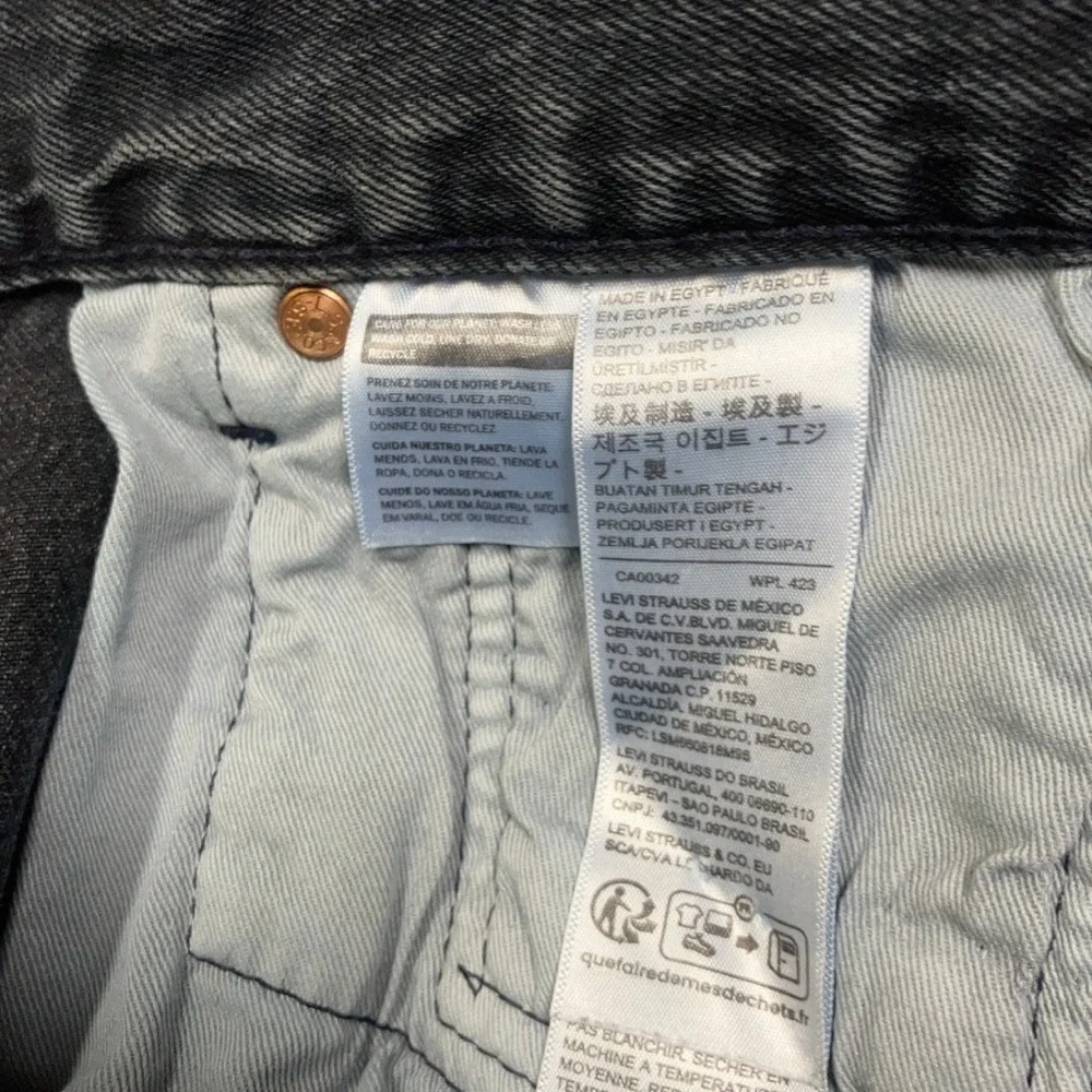Levi's 501 Premium Jeans Men 32x30 (Fits 30x30) Gray Black Straight Vtg Style